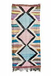 Marokkansk Boucherouite-teppe 120 x 275 cm