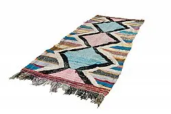 Marokkansk Boucherouite-teppe 120 x 275 cm