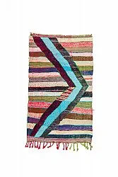 Marokkansk Boucherouite-teppe 115 x 215 cm