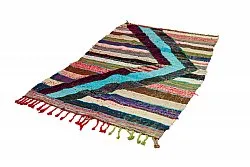 Marokkansk Boucherouite-teppe 115 x 215 cm