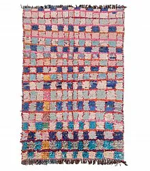Marokkansk Boucherouite-teppe 195 x 130 cm