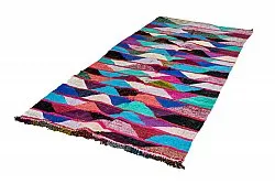 Marokkansk Boucherouite-teppe 125 x 260 cm