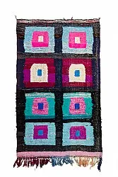Marokkansk Boucherouite-teppe 140 x 225 cm
