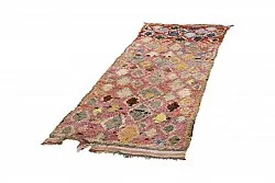Marokkansk Boucherouite-teppe 255 x 100 cm