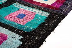 Marokkansk Boucherouite-teppe 140 x 225 cm