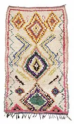 Marokkansk Boucherouite-teppe 210 x 125 cm