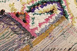 Marokkansk Boucherouite-teppe 210 x 125 cm
