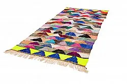 Marokkansk Boucherouite-teppe 135 x 290 cm