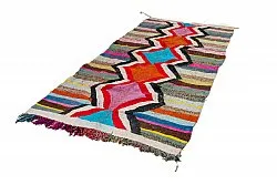 Marokkansk Boucherouite-teppe 130 x 260 cm