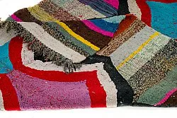 Marokkansk Boucherouite-teppe 130 x 260 cm