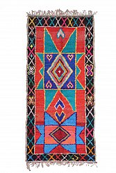 Marokkansk Boucherouite-teppe 280 x 125 cm