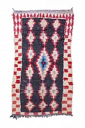 Marokkansk Boucherouite-teppe 235 x 130 cm