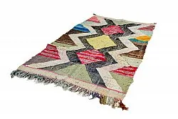 Marokkansk Boucherouite-teppe 135 x 230 cm