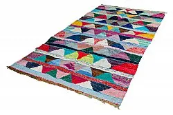 Marokkansk Boucherouite-teppe 135 x 265 cm