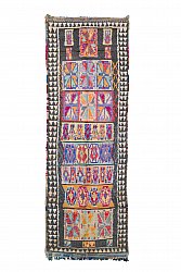 Marokkansk Boucherouite-teppe 310 x 105 cm