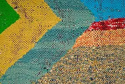 Marokkansk Boucherouite-teppe 125 x 230 cm
