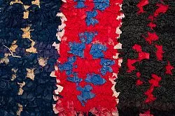 Marokkansk Boucherouite-teppe 135 x 205 cm