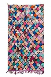 Marokkansk Boucherouite-teppe 255 x 135 cm