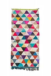 Marokkansk Boucherouite-teppe 130 x 280 cm