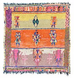 Marokkansk Boucherouite-teppe 162 x 152 cm