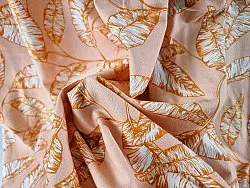 Gardiner - Bomullsgardin - Leaves (oransje)