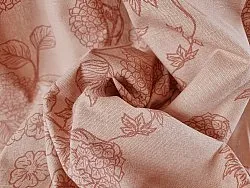 Gardiner - Bomullsgardin Minna (rosa)