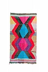 Marokkansk Boucherouite-teppe 125 x 235 cm