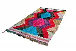 Marokkansk Boucherouite-teppe 125 x 235 cm