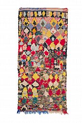 Marokkansk Boucherouite-teppe 250 x 115 cm