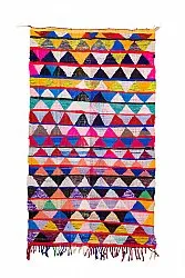 Marokkansk Boucherouite-teppe 145 x 240 cm