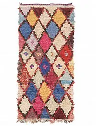 Marokkansk Boucherouite-teppe 210 x 95 cm