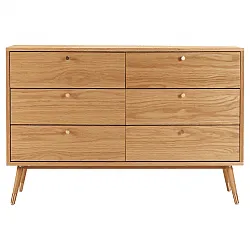Kommode - Prime - 6 lådor (eik)