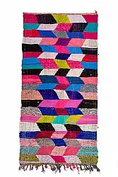 Marokkansk Boucherouite-teppe 150 x 305 cm