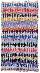 Marokkansk Boucherouite-teppe 230 x 125 cm