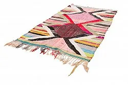 Marokkansk Boucherouite-teppe 135 x 245 cm
