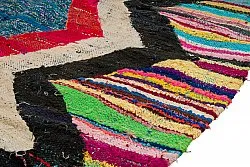Marokkansk Boucherouite-teppe 125 x 265 cm