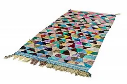 Marokkansk Boucherouite-teppe 125 x 255 cm
