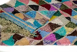 Marokkansk Boucherouite-teppe 125 x 255 cm