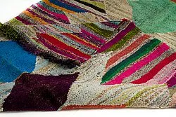 Marokkansk Boucherouite-teppe 140 x 255 cm