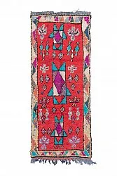 Marokkansk Boucherouite-teppe 245 x 95 cm