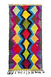 Marokkansk Boucherouite-teppe 140 x 275 cm