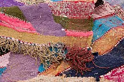 Marokkansk Boucherouite-teppe 125 x 265 cm