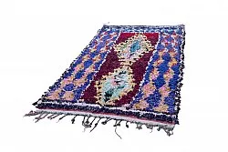 Marokkansk Boucherouite-teppe 245 x 135 cm