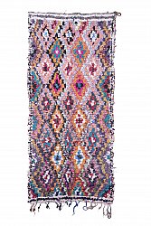 Marokkansk Boucherouite-teppe 275 x 120 cm