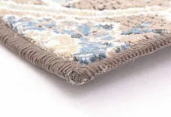 Wilton-teppe - Sanandaj (blå-beige)