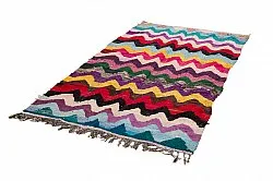 Marokkansk Boucherouite-teppe 125 x 235 cm