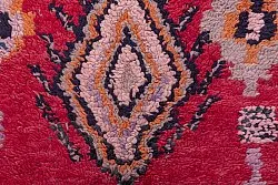 Marokkansk Boucherouite-teppe 240 x 90 cm
