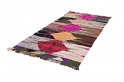 Marokkansk Boucherouite-teppe 130 x 275 cm