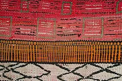 Marokkansk Boucherouite-teppe 150 x 365 cm