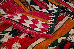 Marokkansk Boucherouite-teppe 150 x 365 cm